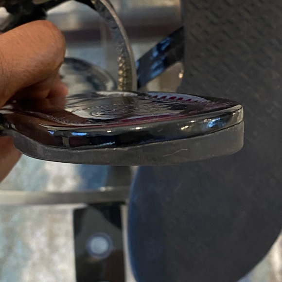 Tory Burch Miller Sandal Black Patent Size 9.5 - Picture 3 of 14